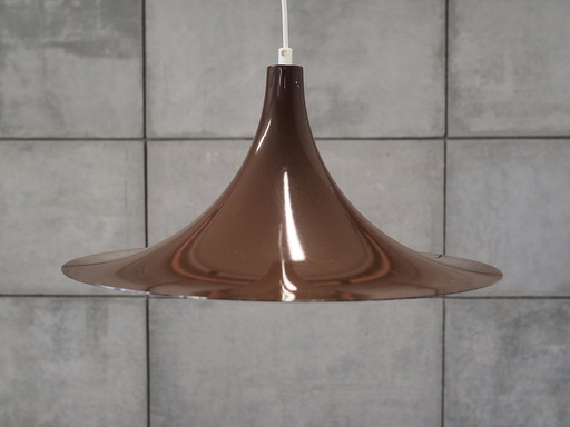 Bruine hanglamp, Deens ontwerp, 1960S, Productie: Denemarken