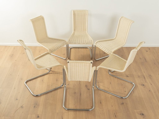 6x "B20" sledestoelen van Marcel Breuer voor Tecta