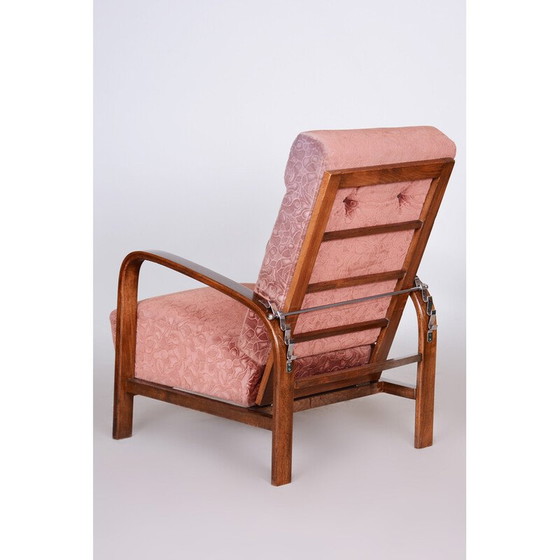 Image 1 of Vintage Art Deco positionering fauteuil, jaren 1930