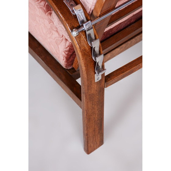 Image 1 of Vintage Art Deco positionering fauteuil, jaren 1930