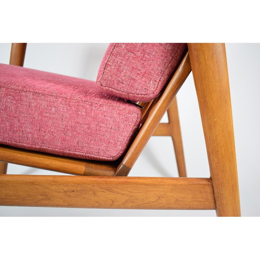 Vintage houten fauteuils, Denemarken 1960