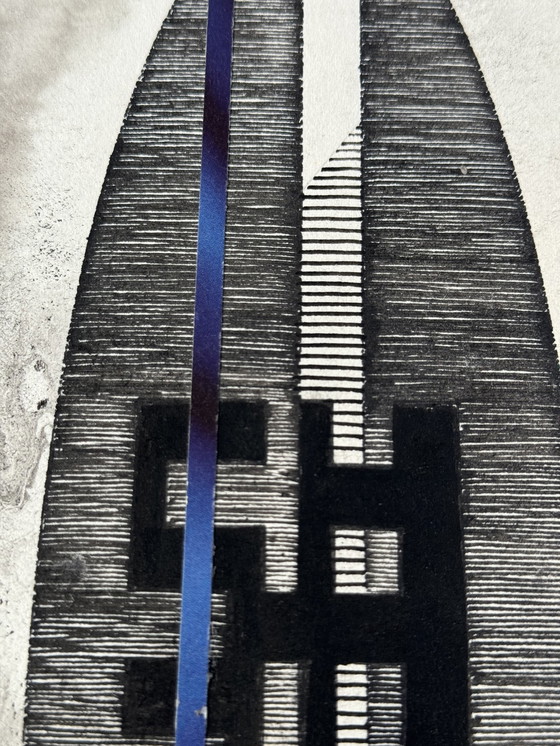 Image 1 of Abstracte compositie- 1974 - Eugène Eechaut (1928-2019)