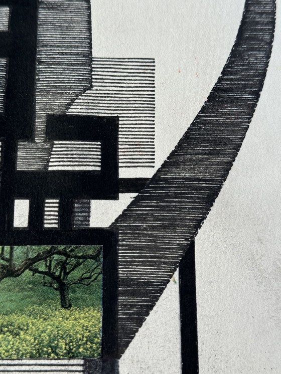 Image 1 of Abstracte compositie- 1974 - Eugène Eechaut (1928-2019)