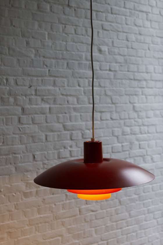 Image 1 of Louis Poulsen Oranje Ph 4/3 Hanglamp Door Poul Henningsen