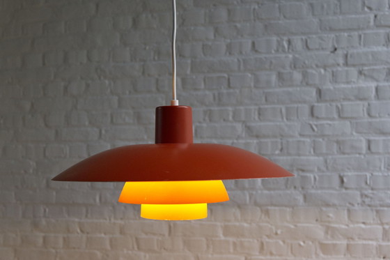 Image 1 of Louis Poulsen Oranje Ph 4/3 Hanglamp Door Poul Henningsen