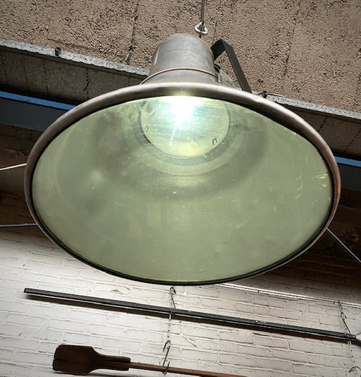 aluminium industriële hanglamp