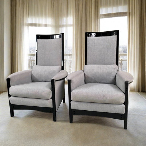 2 X Giorgetti Fauteuils Italiaans Design Umberto Asnago