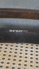 8 x hoge vintage Thonet stoel model long john/ lange jan
