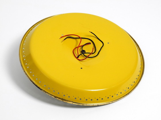 Image 1 of Zeer Zeldzame Mid Century Moderne Metalen Plafond- of Wandlamp Door Ernest Igl Voor Hillebrand