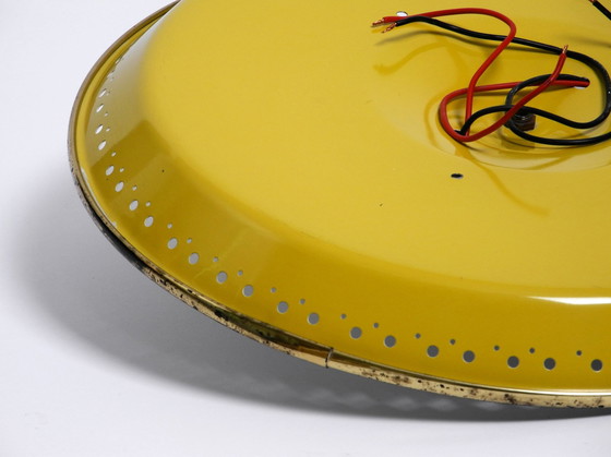 Image 1 of Zeer Zeldzame Mid Century Moderne Metalen Plafond- of Wandlamp Door Ernest Igl Voor Hillebrand