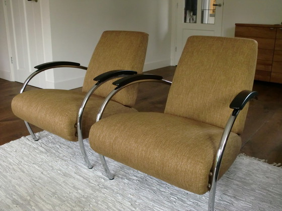 Image 1 of gelderland fauteuil 5470 design jan des bouvrie als nieuw2x