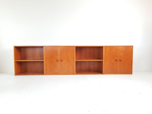 Vintage Deense Modulaire Kast Teak Fineer | Dressoir