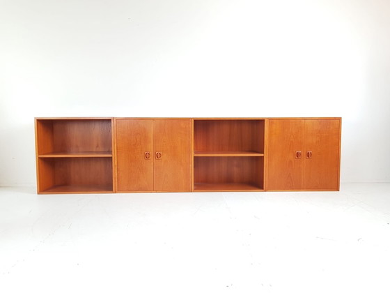 Image 1 of Vintage Deense Modulaire Kast Teak Fineer | Dressoir