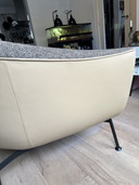 Rien Vermeulen 3-zits designbank met 2 voetbankjes