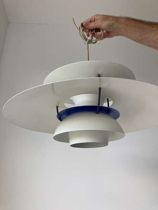 Ph5 Lamp Louis Poulsen Wit Rood Blauw