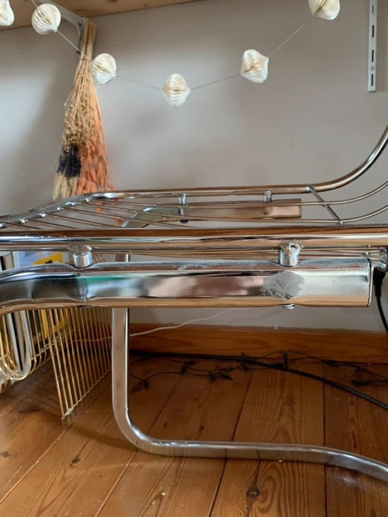 Image 1 of Vintage Chrome Wire Chair