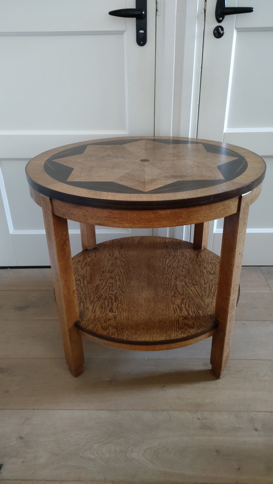 Image 1 of Antieke Amsterdamse School Salontafel Bijzettafel Koffietafel Tafel 