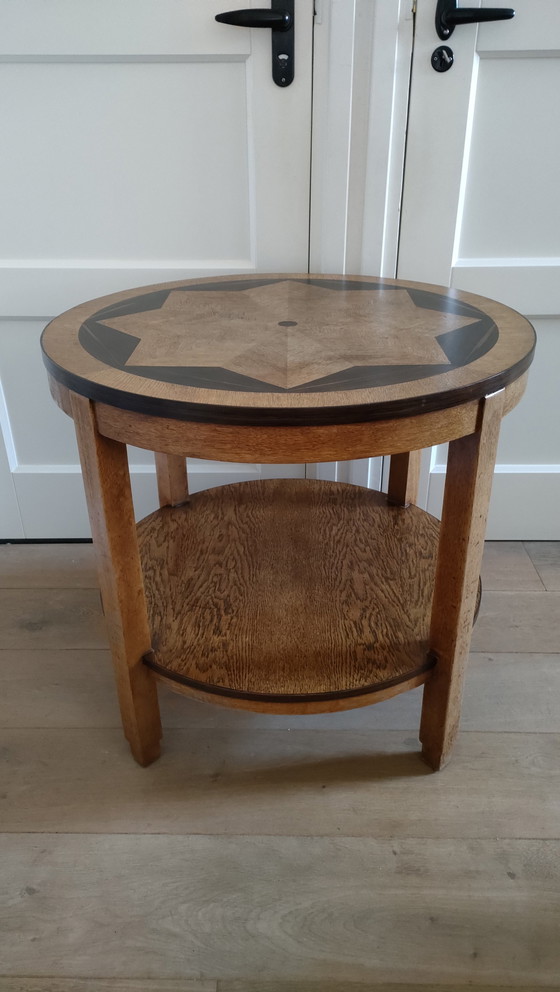 Image 1 of Antieke Amsterdamse School Salontafel Bijzettafel Koffietafel Tafel 