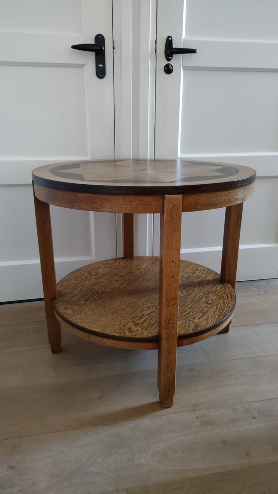 Image 1 of Antieke Amsterdamse School Salontafel Bijzettafel Koffietafel Tafel 