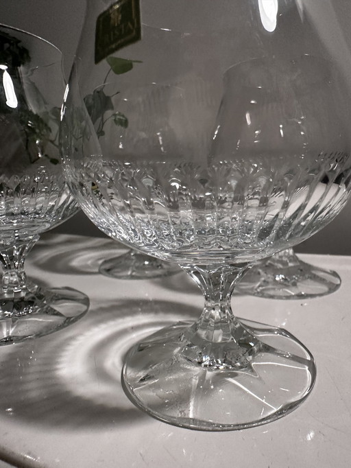 Cognac Glazen Vintage Kristal