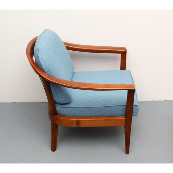 Image 1 of Vintage kersenhouten fauteuil van Wilhelm Knoll, Duitsland 1960