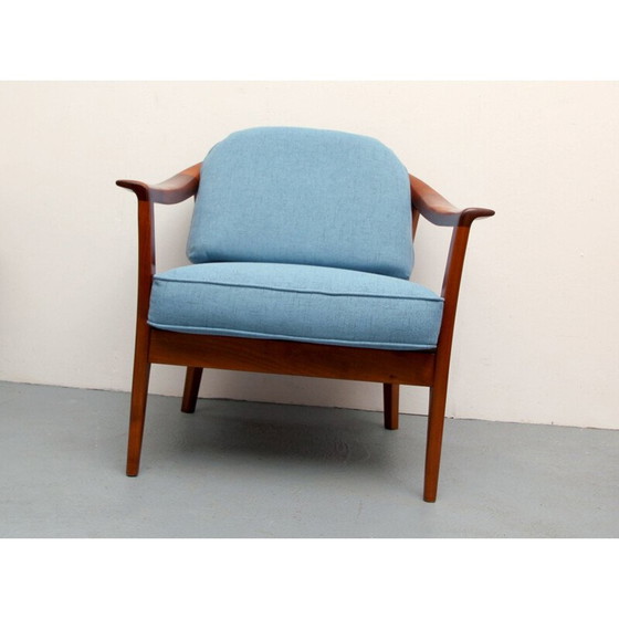Image 1 of Vintage kersenhouten fauteuil van Wilhelm Knoll, Duitsland 1960
