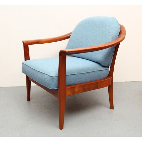 Image 1 of Vintage kersenhouten fauteuil van Wilhelm Knoll, Duitsland 1960