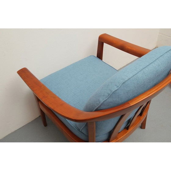 Image 1 of Vintage kersenhouten fauteuil van Wilhelm Knoll, Duitsland 1960