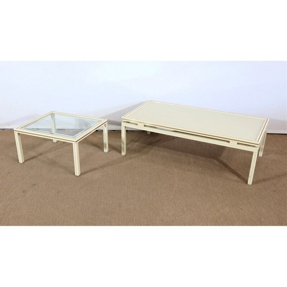 Image 1 of Vintage salontafel met hoofdeinde voor bank door Pierre Vandel, 1970