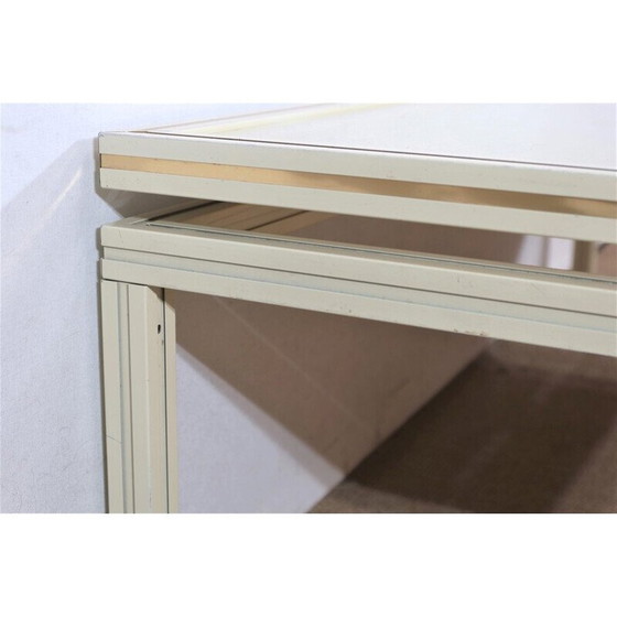 Image 1 of Vintage salontafel met hoofdeinde voor bank door Pierre Vandel, 1970