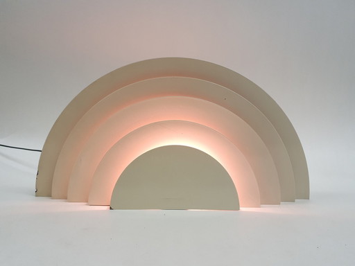 White Metal "Meander" Wall Light By Raak Amsterdam, The Netherlands