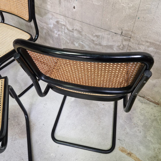 Image 1 of 6 Vintage Webbing Stoelen 