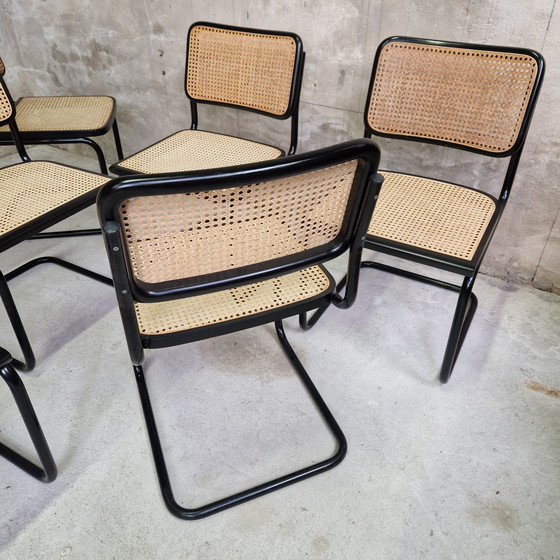 Image 1 of 6 Vintage Webbing Stoelen 