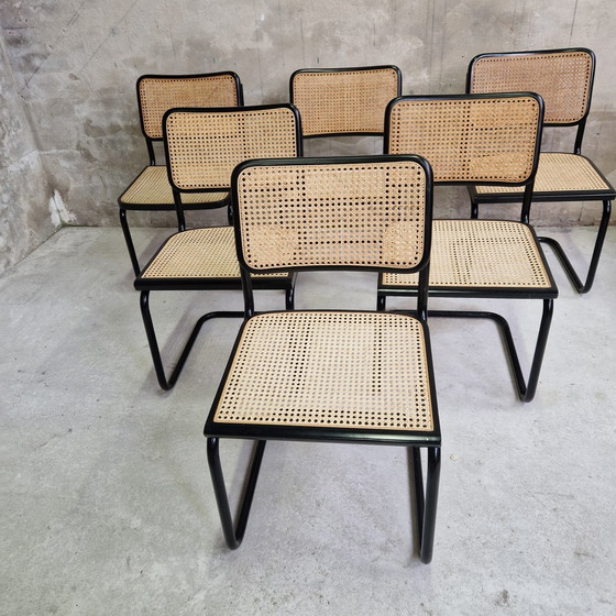 Image 1 of 6 Vintage Webbing Stoelen 