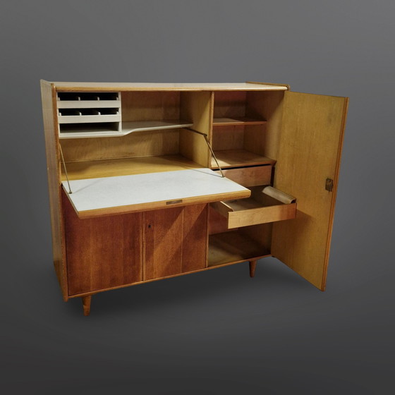 Image 1 of Mid century EC09 secretaire van Cees Braakman voor Pastoe, Nederland 1950s