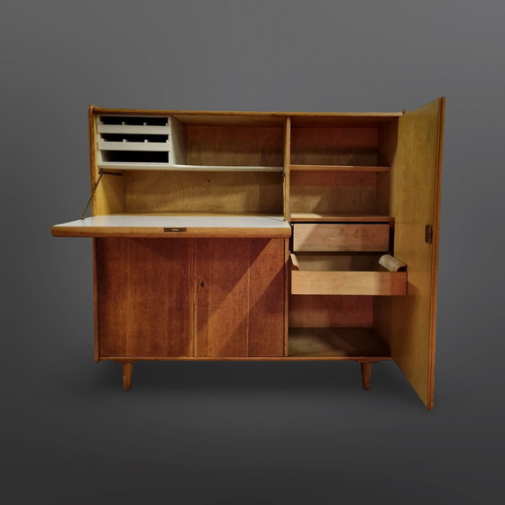 Image 1 of Mid century EC09 secretaire van Cees Braakman voor Pastoe, Nederland 1950s