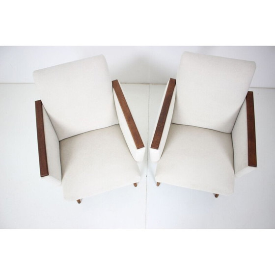 Image 1 of Paar vintage fauteuils Tsjecho-Slowakije 1960