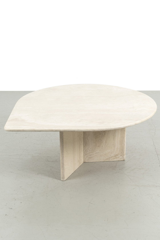 Image 1 of Vintage travertin salontafel