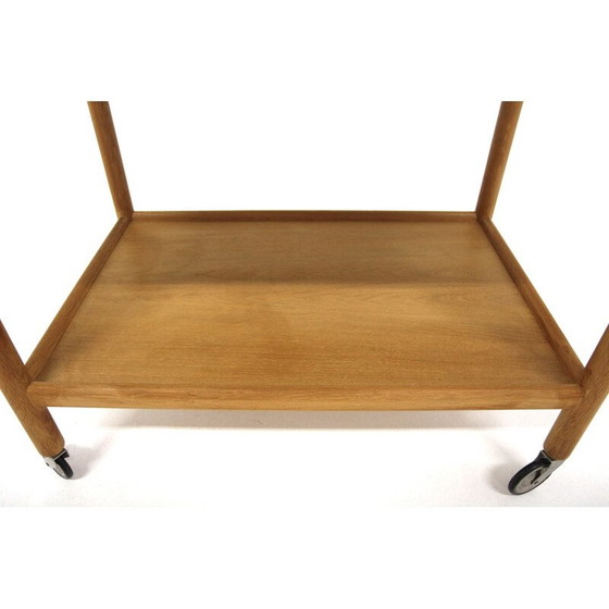 Image 1 of Vintage eikenhouten trolley van Hans J Wegner voor Andreas Tuck, Denemarken 1950