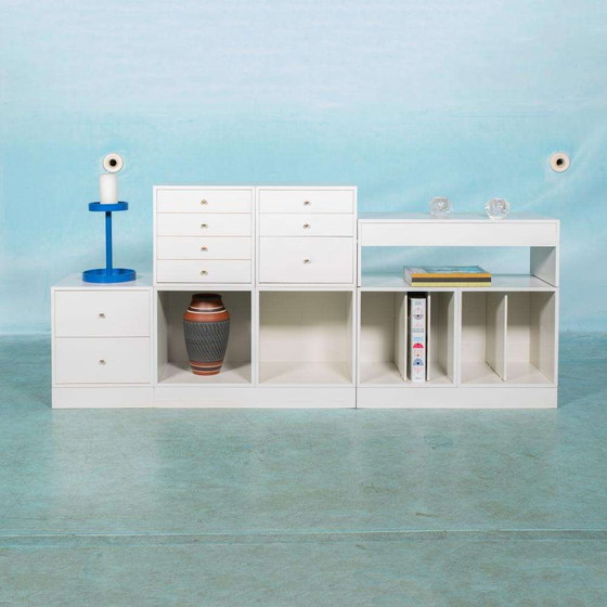 Image 1 of Vintage Pastoe Q-bus nachtkastjes, Minimalist cabinets