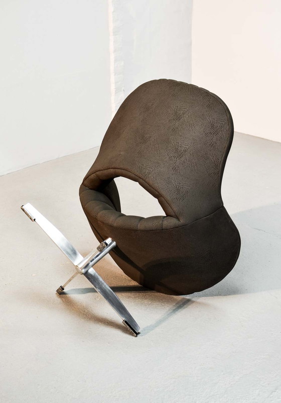 Image 1 of Romefa, Aantrekkelijke Bruin kunstleren fauteuil