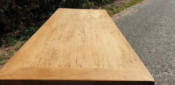 Image 1 of Tafel Blank Houten. Wit Kloostertafel