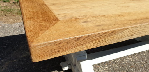 Tafel Blank Houten. Wit Kloostertafel