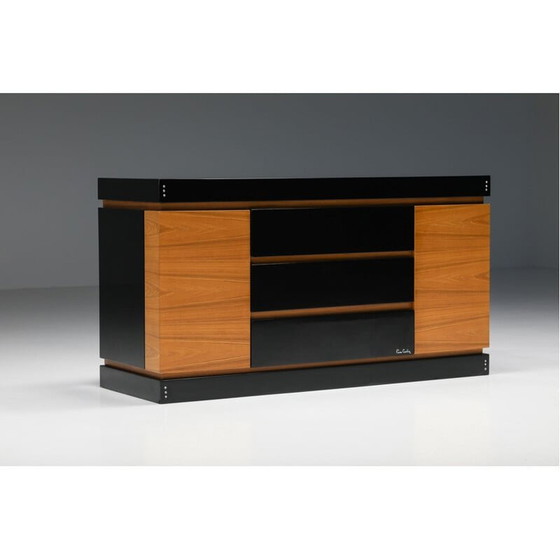 Image 1 of Vintage laqué en teak credenza van Pierre Cardin, 1970