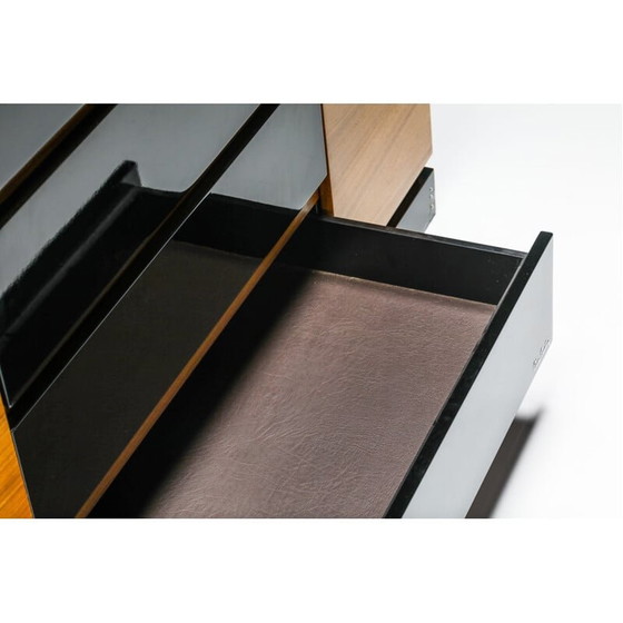 Image 1 of Vintage laqué en teak credenza van Pierre Cardin, 1970