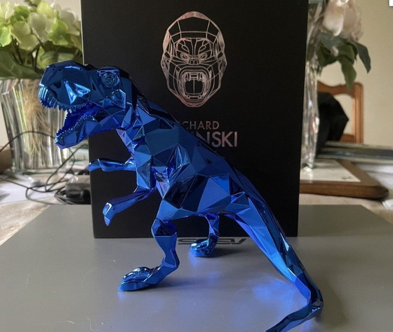 Image 1 of Richard Orlinski T-Rex Spirit Blauw