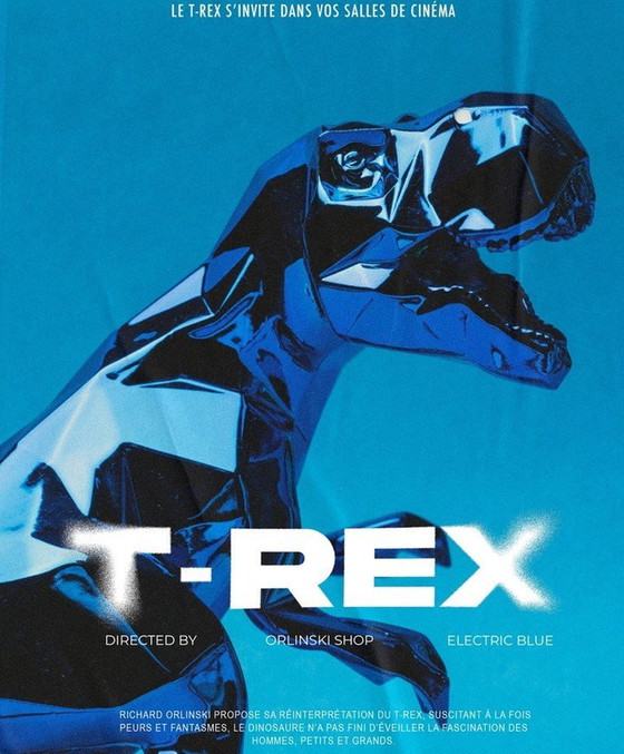 Image 1 of Richard Orlinski T-Rex Spirit Blauw