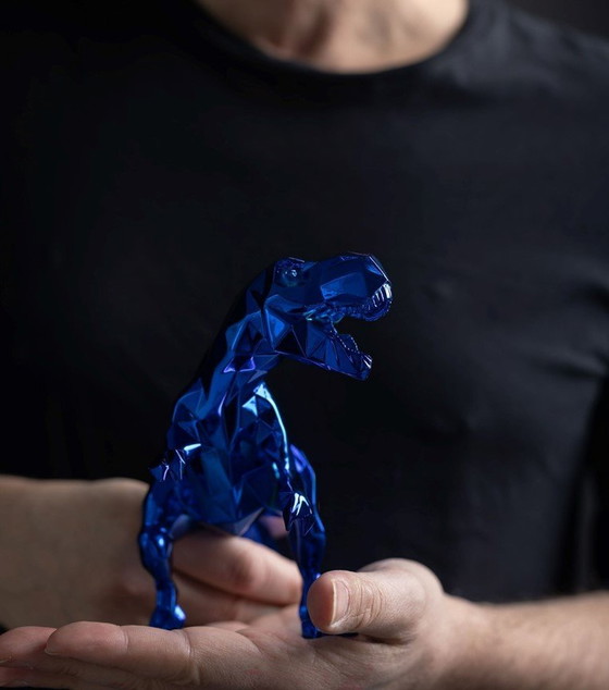 Image 1 of Richard Orlinski T-Rex Spirit Blauw