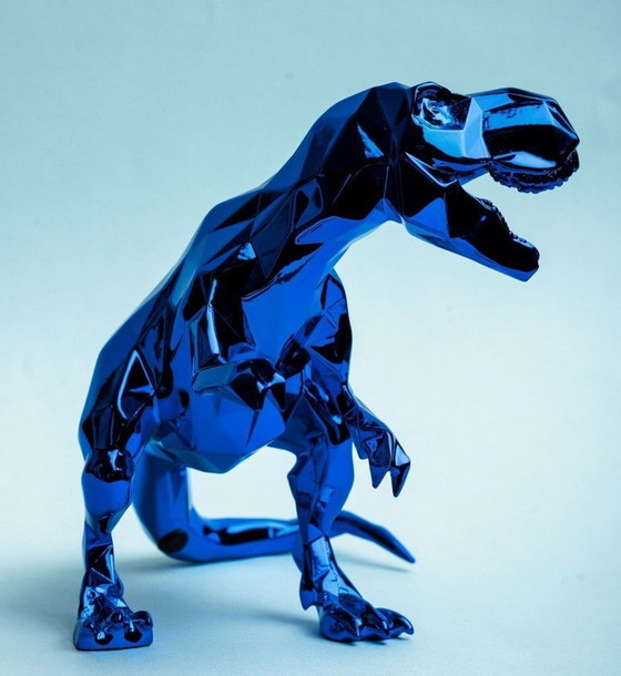 Image 1 of Richard Orlinski T-Rex Spirit Blauw