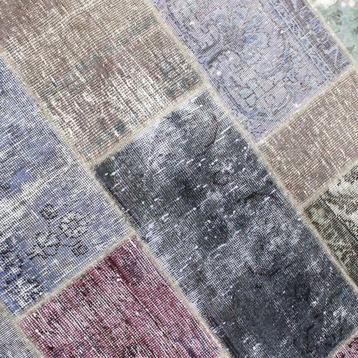 Perzisch tapijt patchwork 145X145 Nr:2531